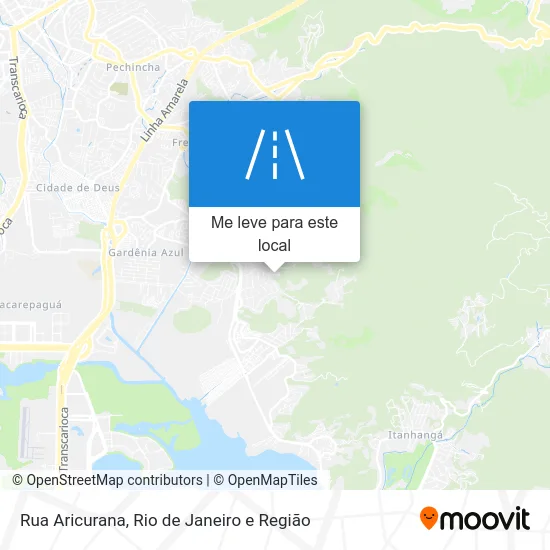 Rua Aricurana mapa
