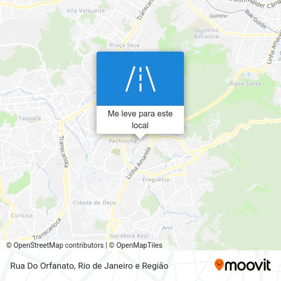 Rua Do Orfanato mapa