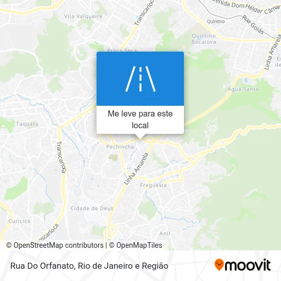 Rua Do Orfanato mapa