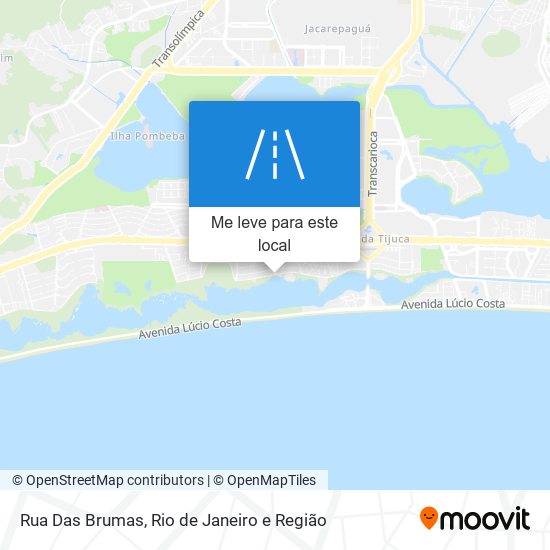 Rua Das Brumas mapa