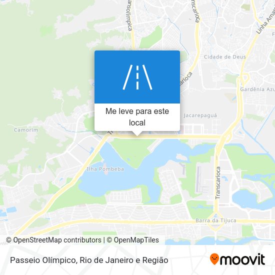 Passeio Olímpico mapa