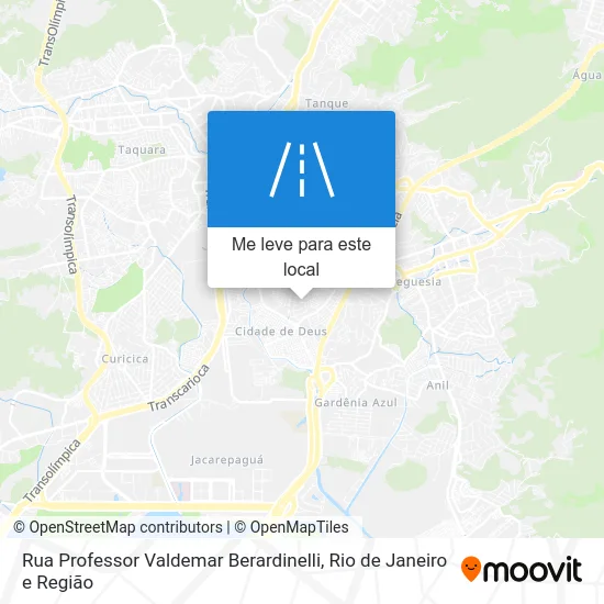 Rua Professor Valdemar Berardinelli mapa
