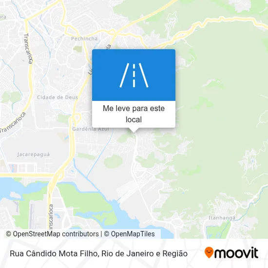 Rua Cândido Mota Filho mapa