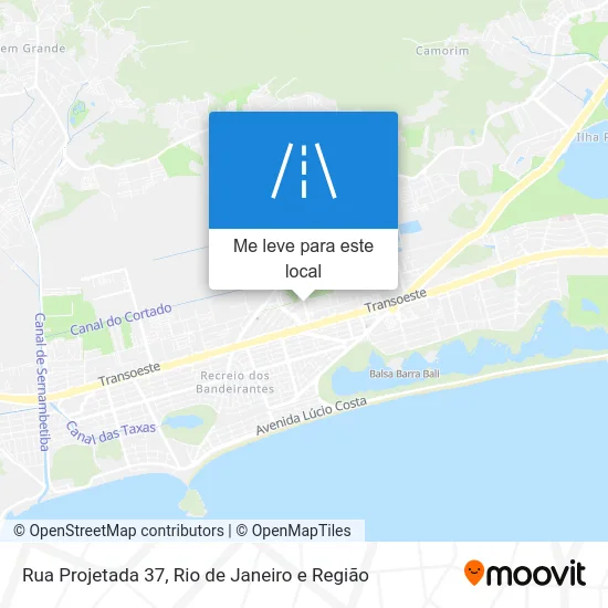 Rua Projetada 37 mapa