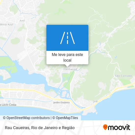Rau Caueiras mapa