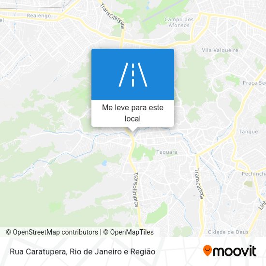 Rua Caratupera mapa