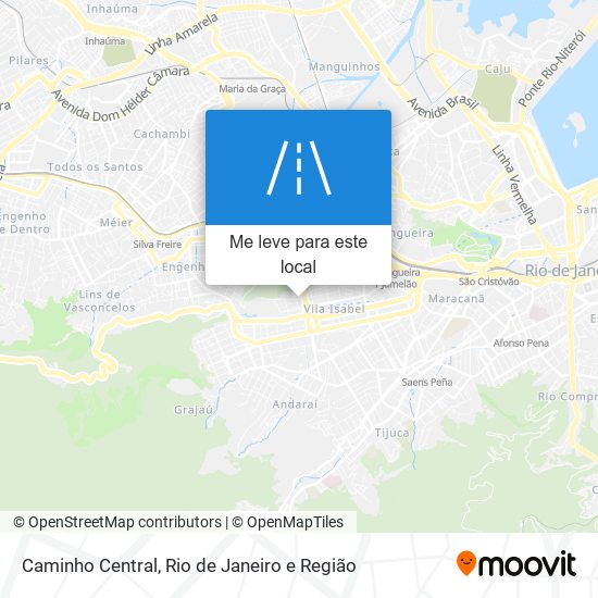 Caminho Central mapa