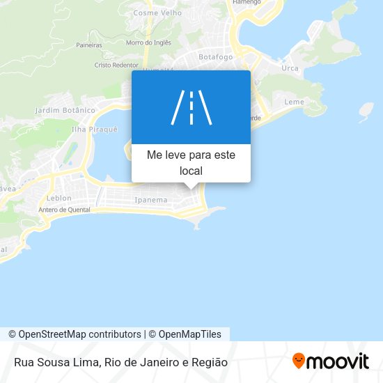 Rua Sousa Lima mapa
