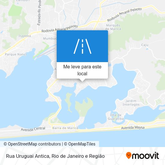 Rua Uruguai Antica mapa