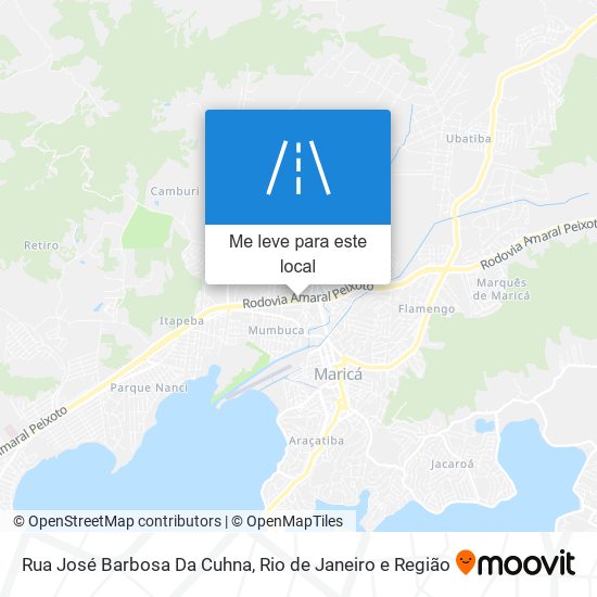 Rua José Barbosa Da Cuhna mapa