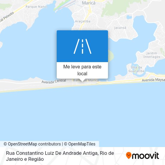 Rua Constantino Luiz De Andrade Antiga mapa