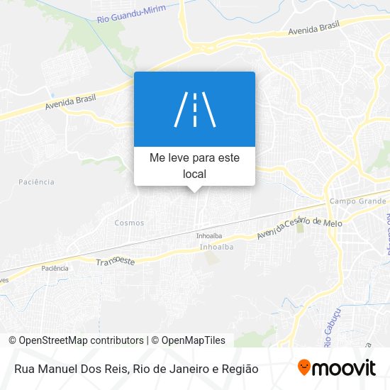 Rua Manuel Dos Reis mapa