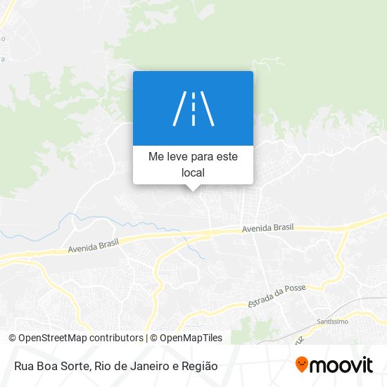 Rua Boa Sorte mapa