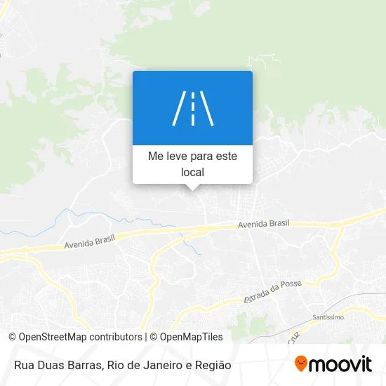 Rua Duas Barras mapa