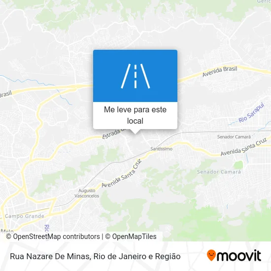 Rua Nazare De Minas mapa
