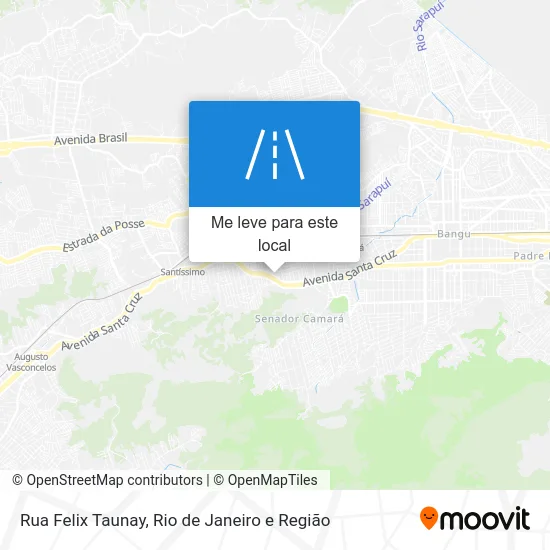 Rua Felix Taunay mapa