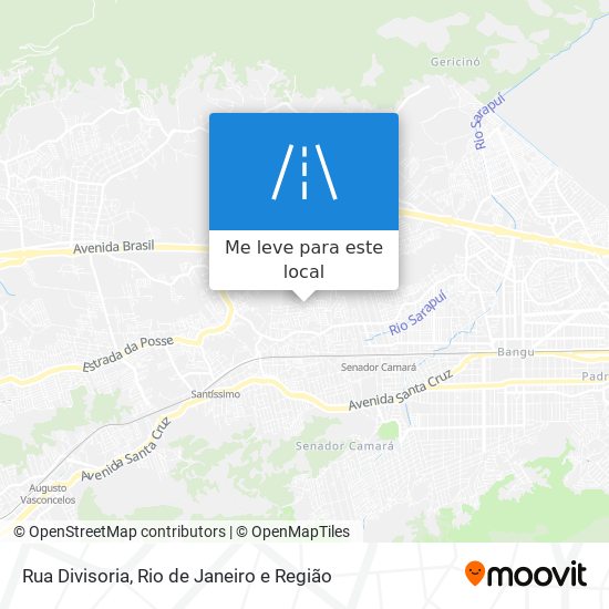 Rua Divisoria mapa