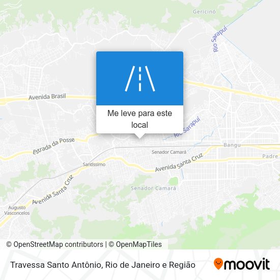 Travessa Santo Antônio mapa