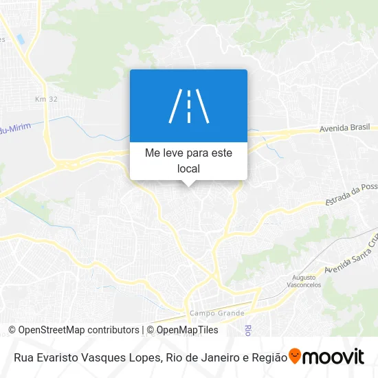 Rua Evaristo Vasques Lopes mapa