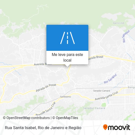 Rua Santa Isabel mapa