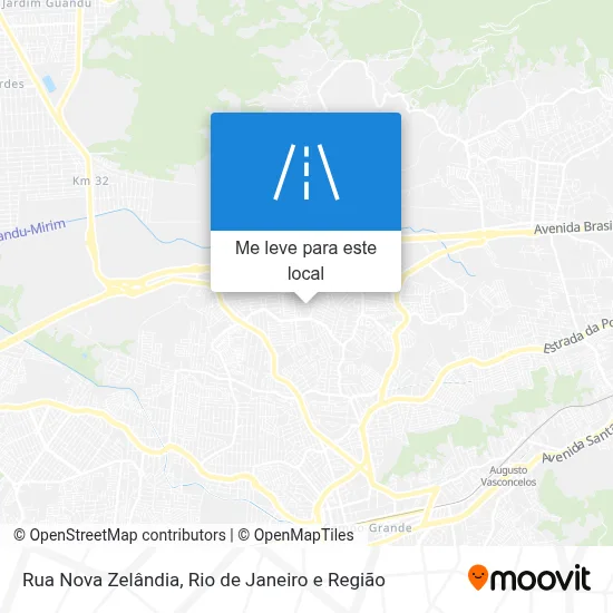 Rua Nova Zelândia mapa