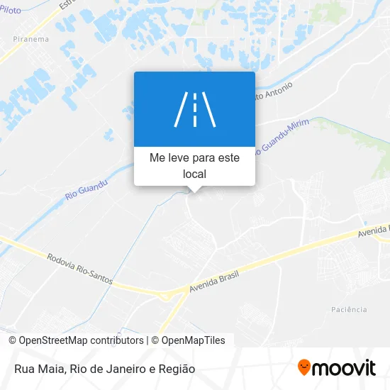 Rua Maia mapa