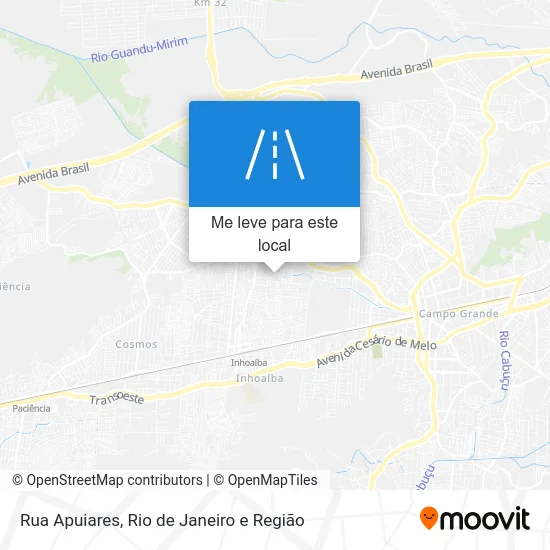 Rua Apuiares mapa
