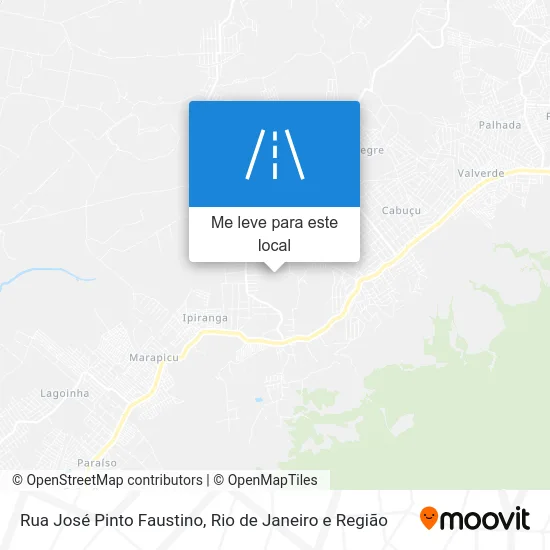 Rua José Pinto Faustino mapa