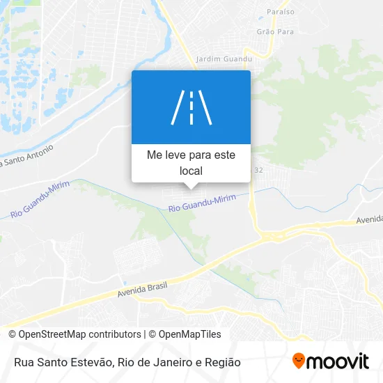 Rua Santo Estevão mapa