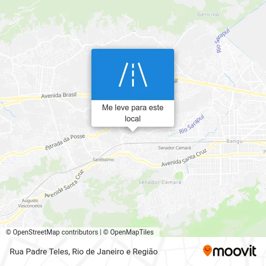 Rua Padre Teles mapa