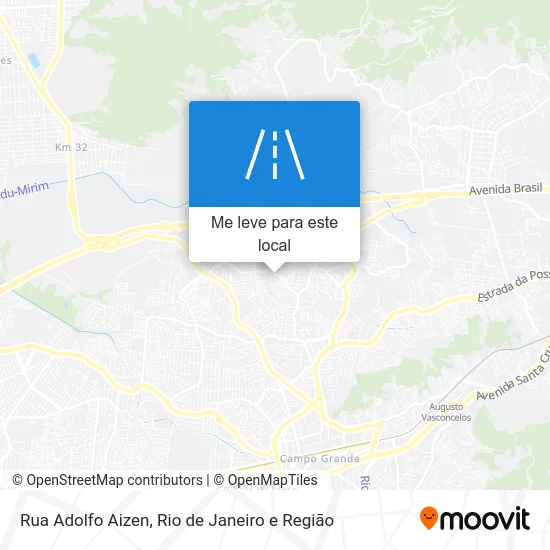 Rua Adolfo Aizen mapa