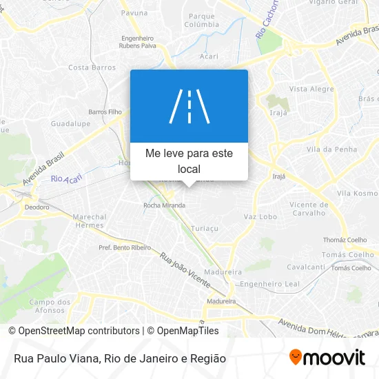 Rua Paulo Viana mapa