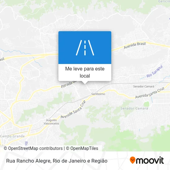 Rua Rancho Alegre mapa