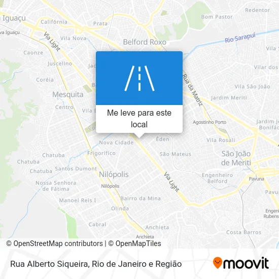 Rua Alberto Siqueira mapa