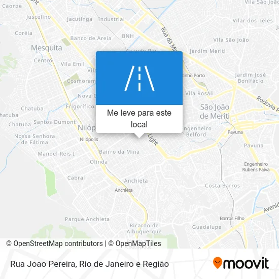 Rua Joao Pereira mapa