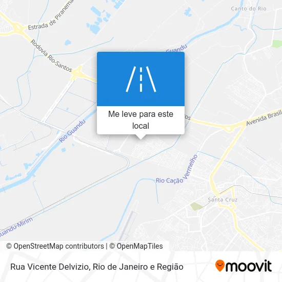 Rua Vicente Delvizio mapa