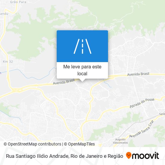 Rua Santiago Ilídio Andrade mapa