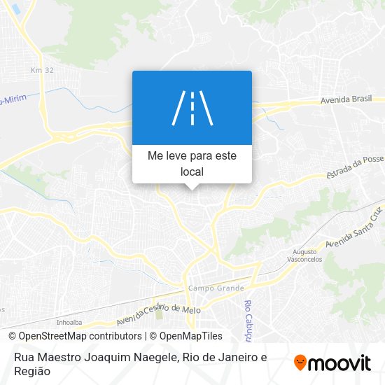 Rua Maestro Joaquim Naegele mapa