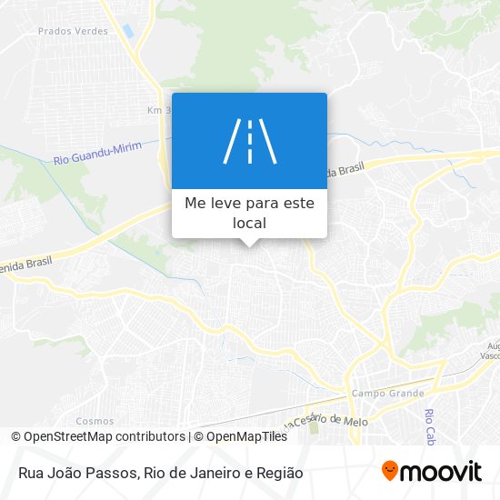 Rua João Passos mapa