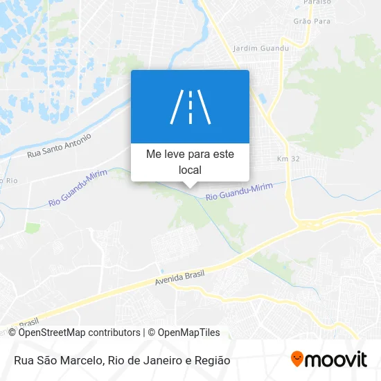 Rua São Marcelo mapa