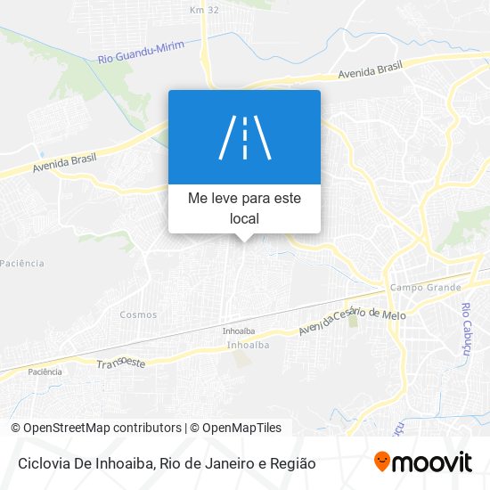 Ciclovia De Inhoaiba mapa