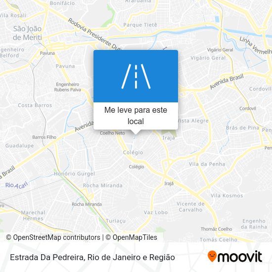 Estrada Da Pedreira mapa