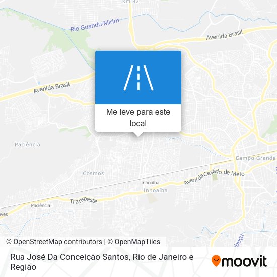 Rua José Da Conceição Santos mapa