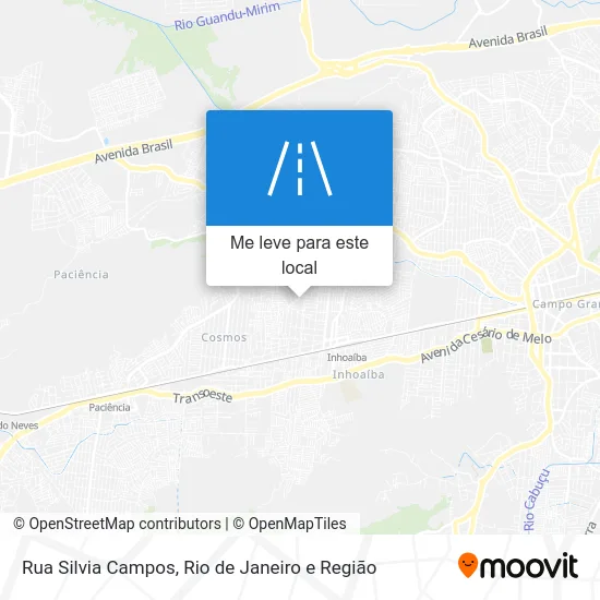 Rua Silvia Campos mapa