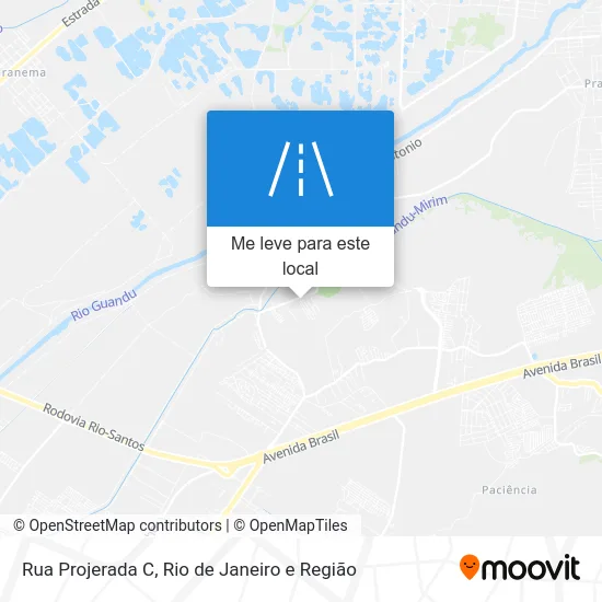 Rua Projerada C mapa
