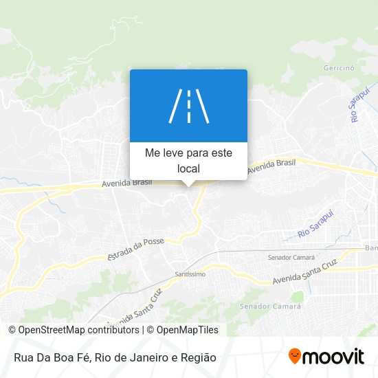 Rua Da Boa Fé mapa