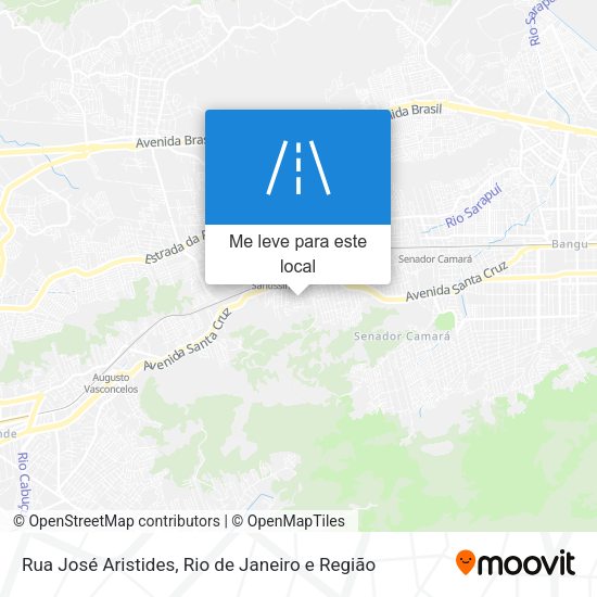 Rua José Aristides mapa