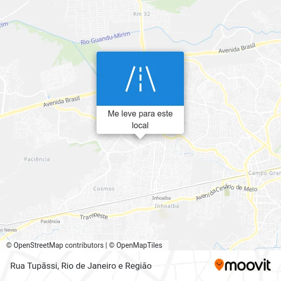 Rua Tupãssi mapa