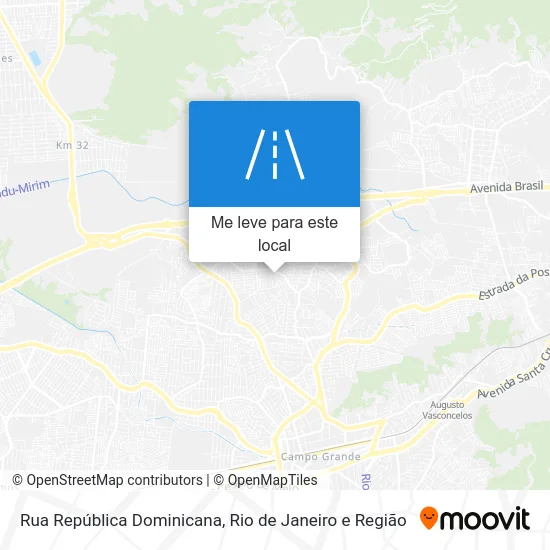 Rua República Dominicana mapa
