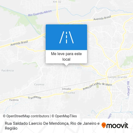 Rua Saldado Laercio De Mendonça mapa